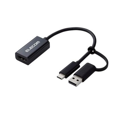 HDMIキャプチャユニット/HDMI非認証/USB-A変換アダプタ付属/ブラック AD-HDMICAPBK