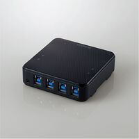 USB切替器/USB3.0/PC側4ポート/接続機器4ポート/手元スイッチ/ブラック U3SW-T4