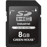 インダストリアルSDHCカード SLC 0～70℃ 8GB GH-SDI-NSA8G