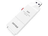 PC対応 USB3.2(Gen2) TV録画 スティック型SSD 1TB ホワイト Type-C付属 SSD-SCT1.0U3-WA