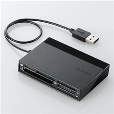メモリリーダライタ/USBハブ付/SD+MS+CF+XD/ブラック MR-C24BK