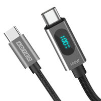 USB Type-C to C ケーブル (スマートモニタリング / 100W出力 / 480Mbps / 1.2m) APC-V1210CC-U2-LEDD
