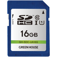SDHCメモリーカード UHS-I クラス10 16GB GH-SDC-UA16G