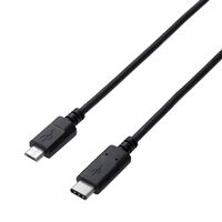 USB2.0ケーブル/C-microBタイプ/認証品/3A出力/0.5m/ブラック U2C-CMB05NBK