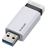 USB3.1(Gen1)対応メモリー/ノック式/オートリターン機能付/32GB/ホワイト MF-PKU3032GWH