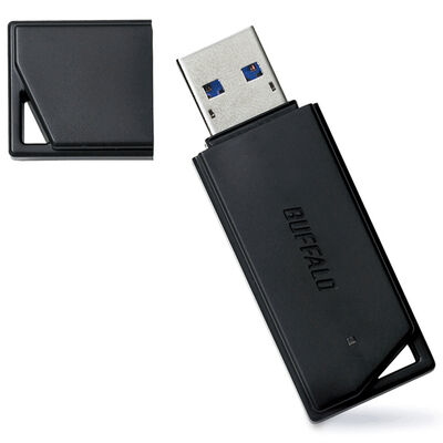 USB3.1（Gen1）/USB3.0対応 USBメモリー バリューモデル 64GB ブラック RUF3-K64GB-BK
