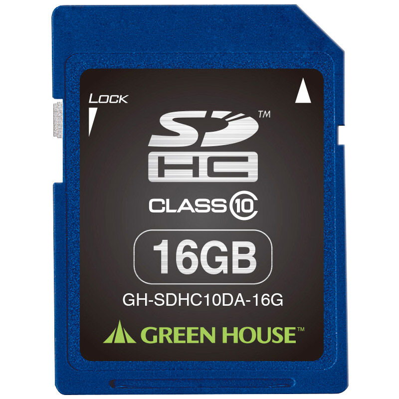 SDHCメモリーカード 16GB クラス10 +データ復旧サービス GH-SDHC10DA-16G