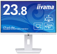 液晶ディスプレイ 23.8型/1920×1080/D-sub、HDMI、DP/ホワイト/スピーカー/IPS方式/昇降/回転 XUB2492HSU-W5H
