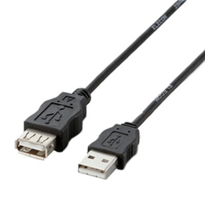 EU RoHS指令準拠USB延長ケーブル 1.0m(ブラック) USB-ECOEA10