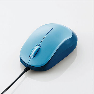 BlueLEDマウス/EPRIM/有線/3ボタン/ブルー M-Y8UBBU