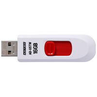 USB2.0 スライド式フラッシュメモリ USTW 16GB ホワイト AD-USTW16G-U2