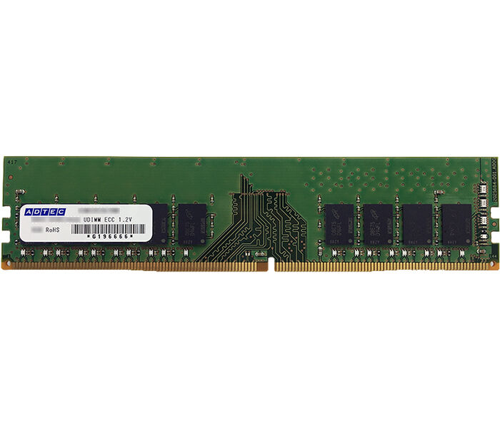 DDR4-2133　1Rx8　アドテック　4GB　ECC　UDIMM　ADS2133D-E4GSB-