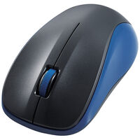 マウス/Bluetooth/IR LED/3ボタン/Mサイズ/抗菌/ブルー M-BY11BRKBU