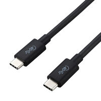 USB4ケーブル/C-Cタイプ/認証品/PD対応/40Gbps/0.8m/ブラック USB4-CC5P08BK