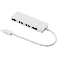 USB3.1(Gen1)HUB/Type-C/Aメス4ポート/バスパワー/15cmケーブル/ホワイト U3HC-A429BWH