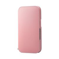 iPhone 15用レザーケース/手帳型/耐衝撃/NEUTZ/磁石付き/ピンク PM-A23APLFY2PN