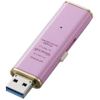 USBメモリー/USB3.0対応/スライド式/64GB/ストロベリーピンク MF-XWU364GPNL