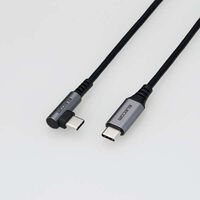 USB Type-Cケーブル/スマホ用/USB(C-C)/USB Power Delivery対応/認証品/L字コネクタ/抗菌・抗ウイルス/2.0m/ブラック MPA-CCL20NBK