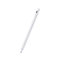 タッチペン/スタイラス/充電式/iPad・汎用モード切替/磁気吸着/USB-C充電/ホワイト P-TPACSTHY01WH