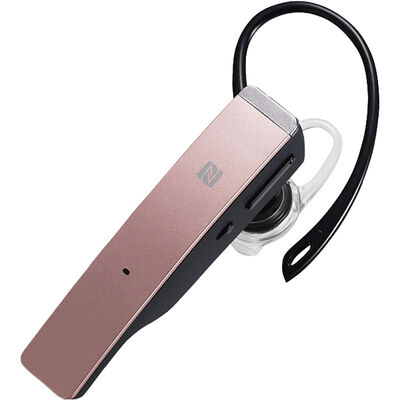 Bluetooth4.1対応 2マイクヘッドセット メタルアンテナ搭載＆NFC対応モデル ピンク BSHSBE500PK