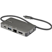 USB Type-Cマルチ変換アダプター/USB-C-4K30Hz HDMI または 1080p VGA/100W Power Deliveryパススルー対応他 DKT30CHVPD2