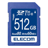 SDXCカード/データ復旧サービス付/ビデオスピードクラス対応/UHS-I U3・80MB/s・512GB MF-FS512GU13V3R