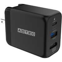 PD対応 4K出力 USB Hub AC充電器 34.5W Black APD-V034ACH-BK