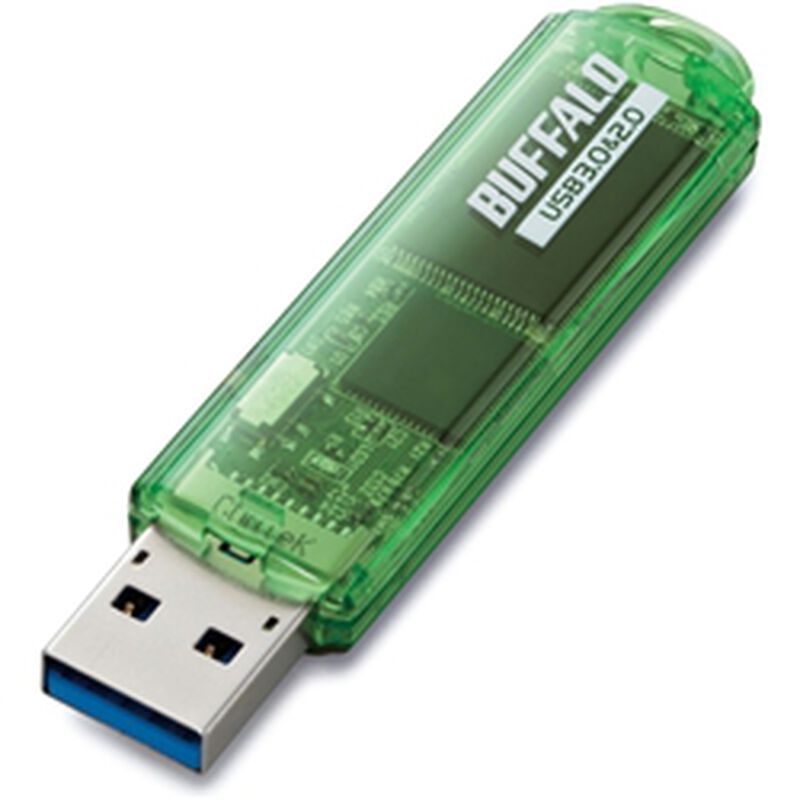 USB3.0対応 USBメモリー スタンダードモデル 16GB グリーン・RUF3-C16GA-GR