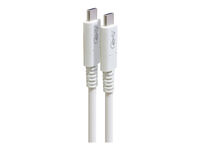 USB4 Gen3x2 （40Gbps）対応Type-Cケーブル（Thunderbolt3対応） ホワイト GP-CCU408M/W