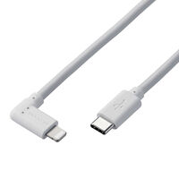 USB Type-C to Lightningケーブル/USB Power Delivery対応/L字コネクタ/抗菌/1.2m/ホワイト MPA-CLL12WH