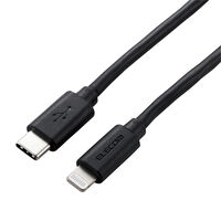 USB-C to Lightningケーブル/やわらか/1.2m/ブラック MPA-CLY12BK