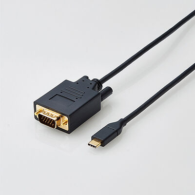 変換ケーブル/USB Type-C - VGA/2.0m/ブラック CAC-CVGA20BK
