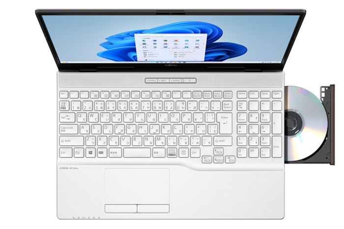スマホ・タブレット・パソコン富士通FMV✨人気の白＆美品✨カメラ搭載❢動作◎❢すぐ使えるノートパソコンです♪