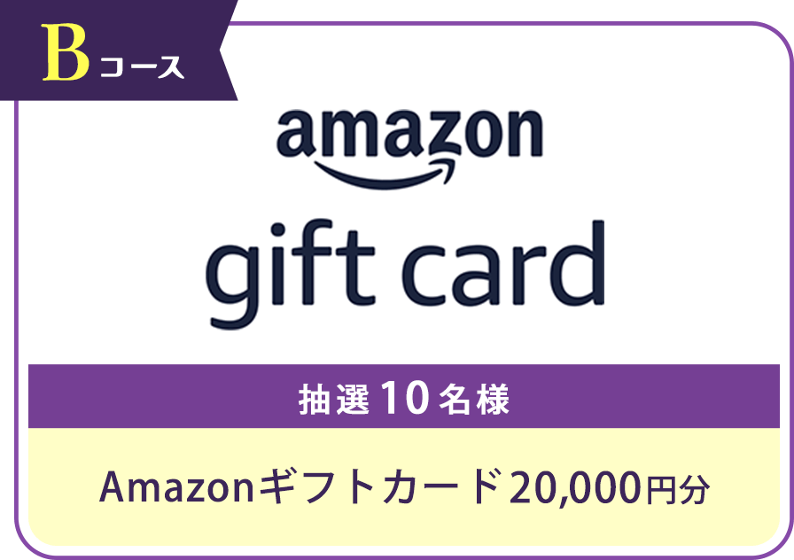 Bコース Amazonギフトカード20,000円分