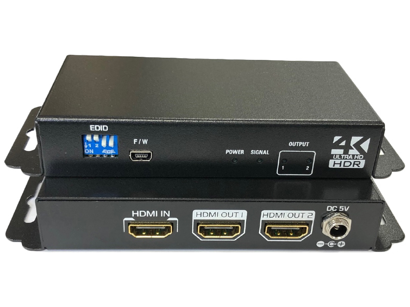 富士通WEB MART] 4K/60p（18Gbps）対応 HDMIスプリッター 1入力/2出力