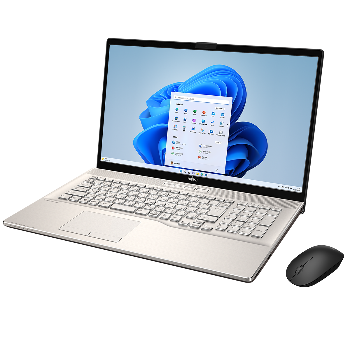 新型Windows11 ノートパソコン 富士通 オフィス 新品マウス付き！SDGsパソコンショップ