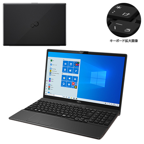 富士通WEB MART] LIFEBOOK WAB/E1 KC_WABE1_A013 Windows 10 Home・SSD 256GB+HDD  1TB搭載モデル : 富士通